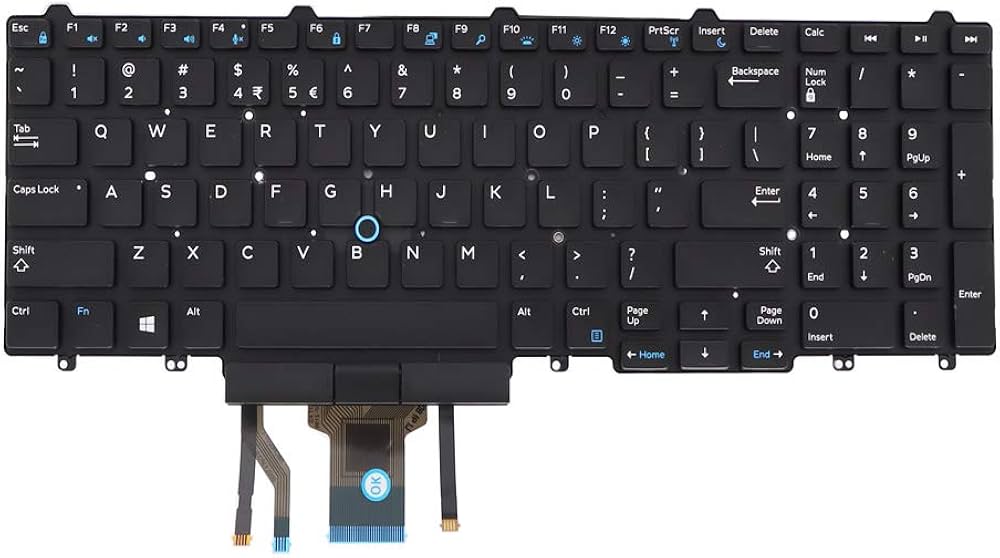 Replacement Laptop Keyboard for Dell Latitude E5590 – High-Quality Replacement Keyboard