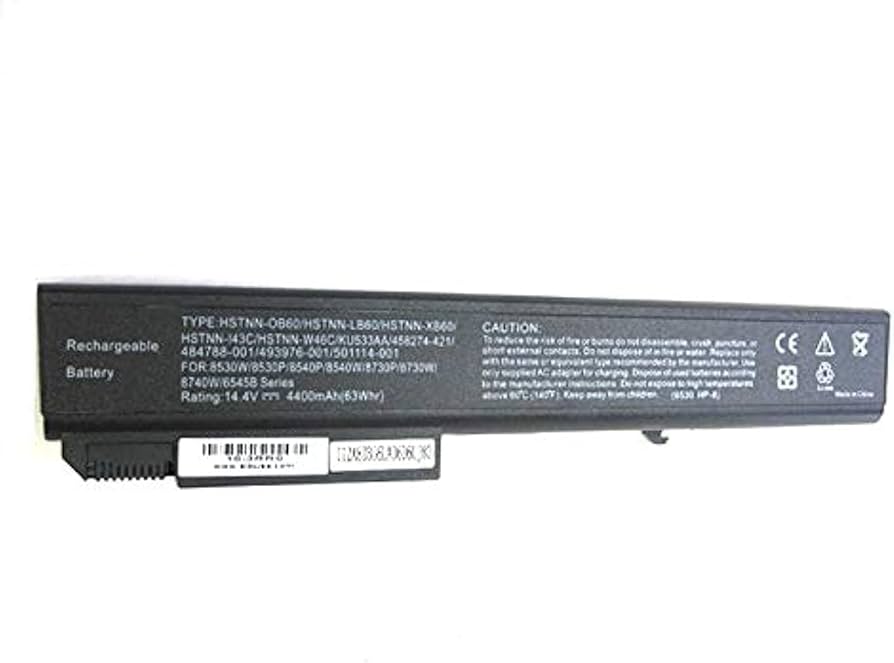 Genuine Battery for HP EliteBook 8540p Laptop - Battery Model: CC06 / HSTNN-DB0H / 593554-001