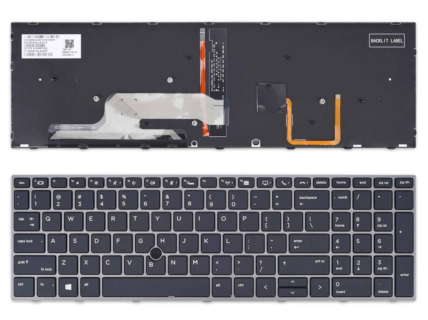 Genuine Keyboard for HP ZBook 15u G5 Laptop – US Layout Replacement Keyboard