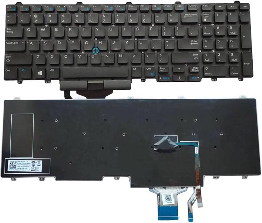 Replacement Laptop Keyboard for Dell Latitude 5580 – High-Quality Replacement Keyboard