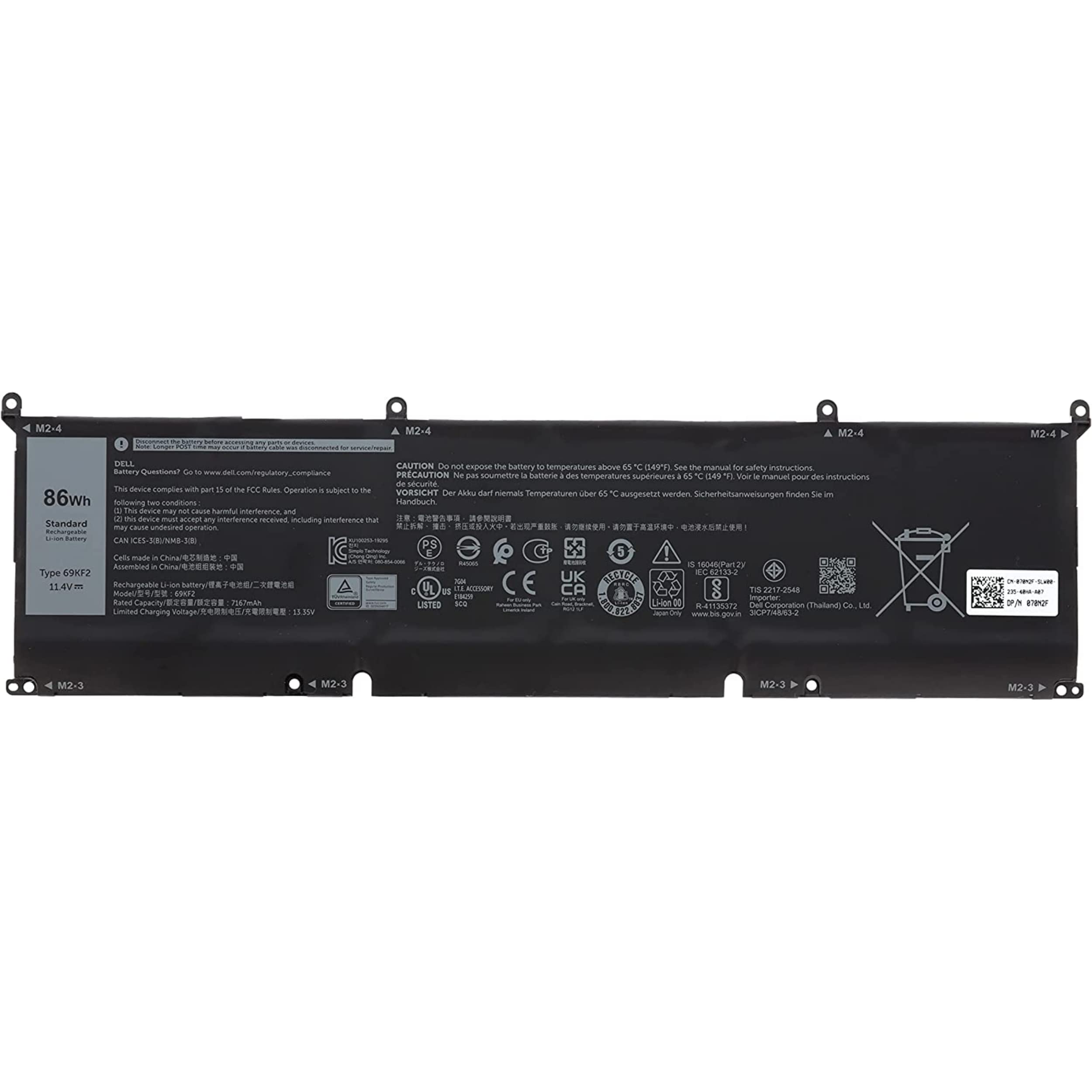 Replacement Laptop Battery for Dell Precision 5550 – Reliable Rechargeable Battery