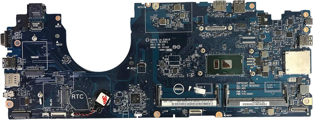 Dell Latitude 5580 i7-6th Gen Motherboard Mainboard System Board Replacement
