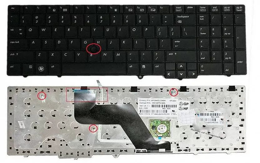  Keyboard Replacement for HP EliteBook 8540P Laptop