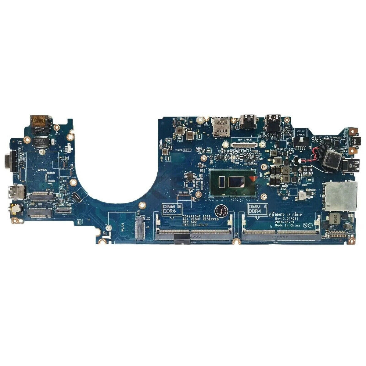 Dell Latitude 5490 Intel Core i5 7th Gen Laptop Motherboard Mainboard System Board WDGY4