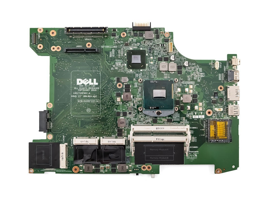 Genuine Motherboard for DELL Latitude E5520 with Onboard Intel Core i3 2nd Gen CPU - P/N: T1M43