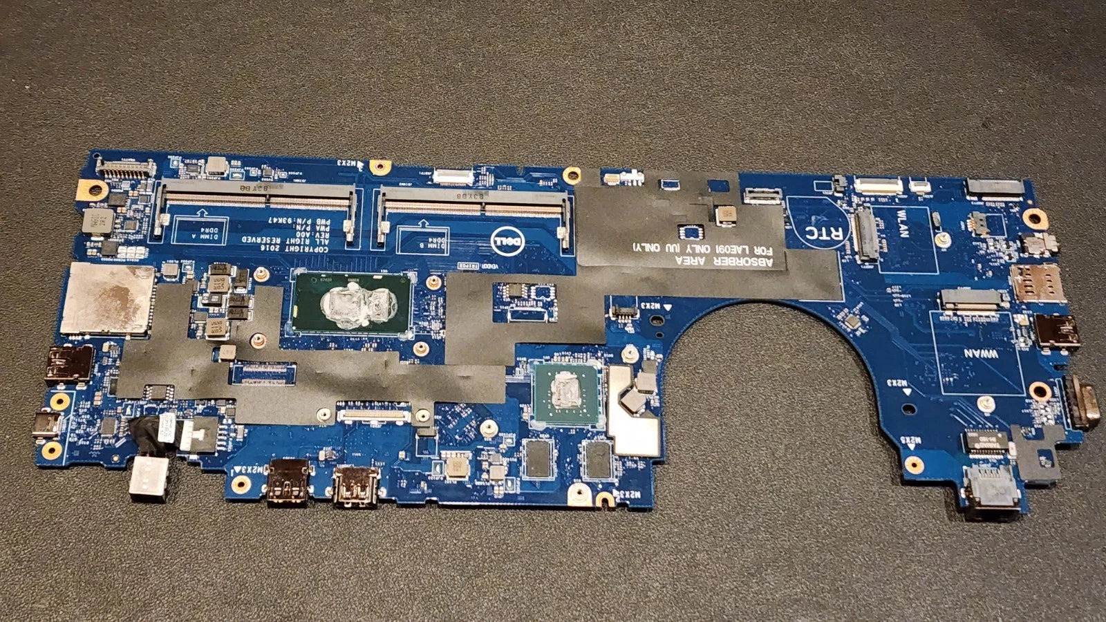 Dell Latitude 5580 i7-7th Gen HQ Motherboard Mainboard System Board Replacement